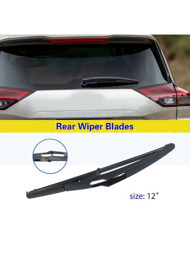 Front and Rear Windshield Wipers for Nissan Rogue 2 2014 2022 Silicone Frameless Wiper Blades 3pcs Set Front and Rear Windows - Image 4