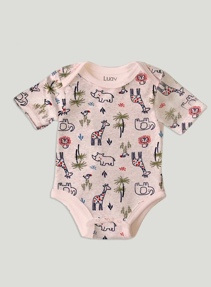 لؤي 100% Organic Cotton  Based Onesies | Sleepsuits| Night Suits|Jumpsuit | Wondersuit for Baby Boys & Baby Girls, New-Born, infants,Toddlers_ Including Vibrant Pattren & Colors Create festive look