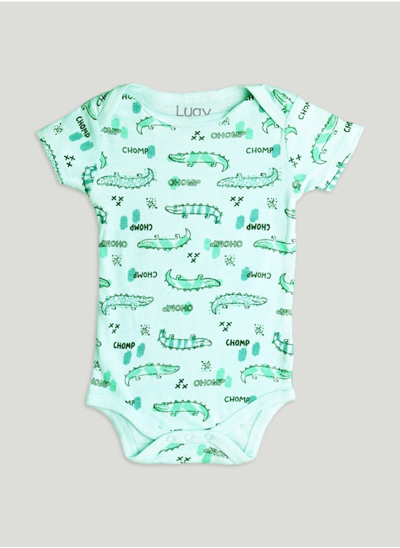 LUAY 100% Organic Cotton  Based Onesies | Sleepsuits| Night Suits|Jumpsuit | Wondersuit for Baby Boys & Baby Girls, New-Born, infants,Toddlers_ Including Vibrant Pattren & Colors Create festive look  - Image 4