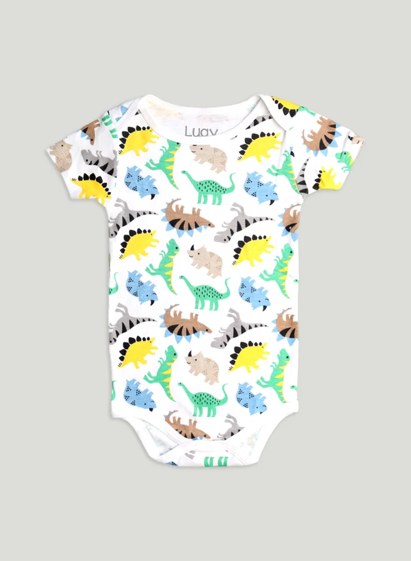Luay  100% Organic Cotton  Based Onesies | Sleepsuits| Night Suits|Jumpsuit | Wondersuit for Baby Boys & Baby Girls, New-Born, infants,Toddlers_ Including Vibrant Pattren & Colors Create festive look  | Best Price UAE