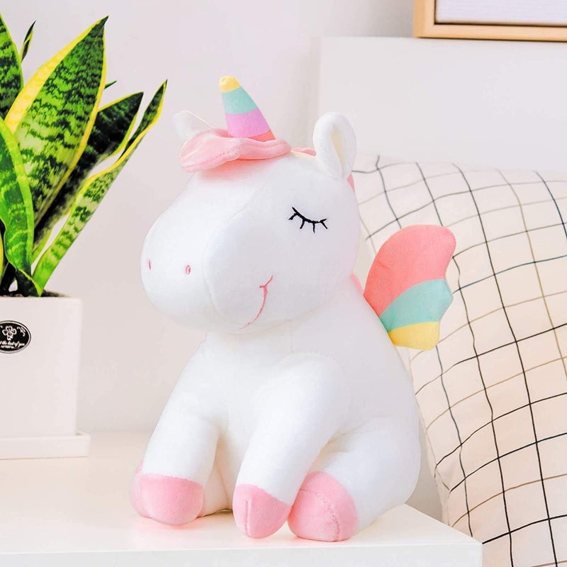 Mumoo Bear Big & small space compatible Mumoobear 25Cm Rainbow Unicorn Plush Toys Unicorn Stuffed Animal Horse Toy Doll Children Toys Baby Cuddle Toys Children'S Toys, Baby Soothe Toys, Birthday Gifts Cost effective fine quality - Image 3