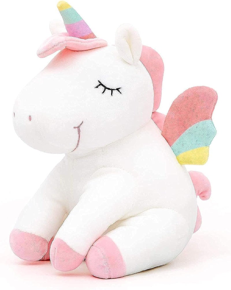 Mumoo Bear Big & small space compatible Mumoobear 25Cm Rainbow Unicorn Plush Toys Unicorn Stuffed Animal Horse Toy Doll Children Toys Baby Cuddle Toys Children'S Toys, Baby Soothe Toys, Birthday Gifts Cost effective fine quality - Image 1