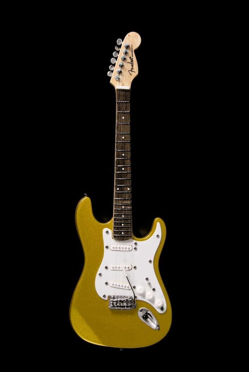 AXE HEAVEN FS-020 Licensed Fender Stratocaster Gold Finish - Image 1