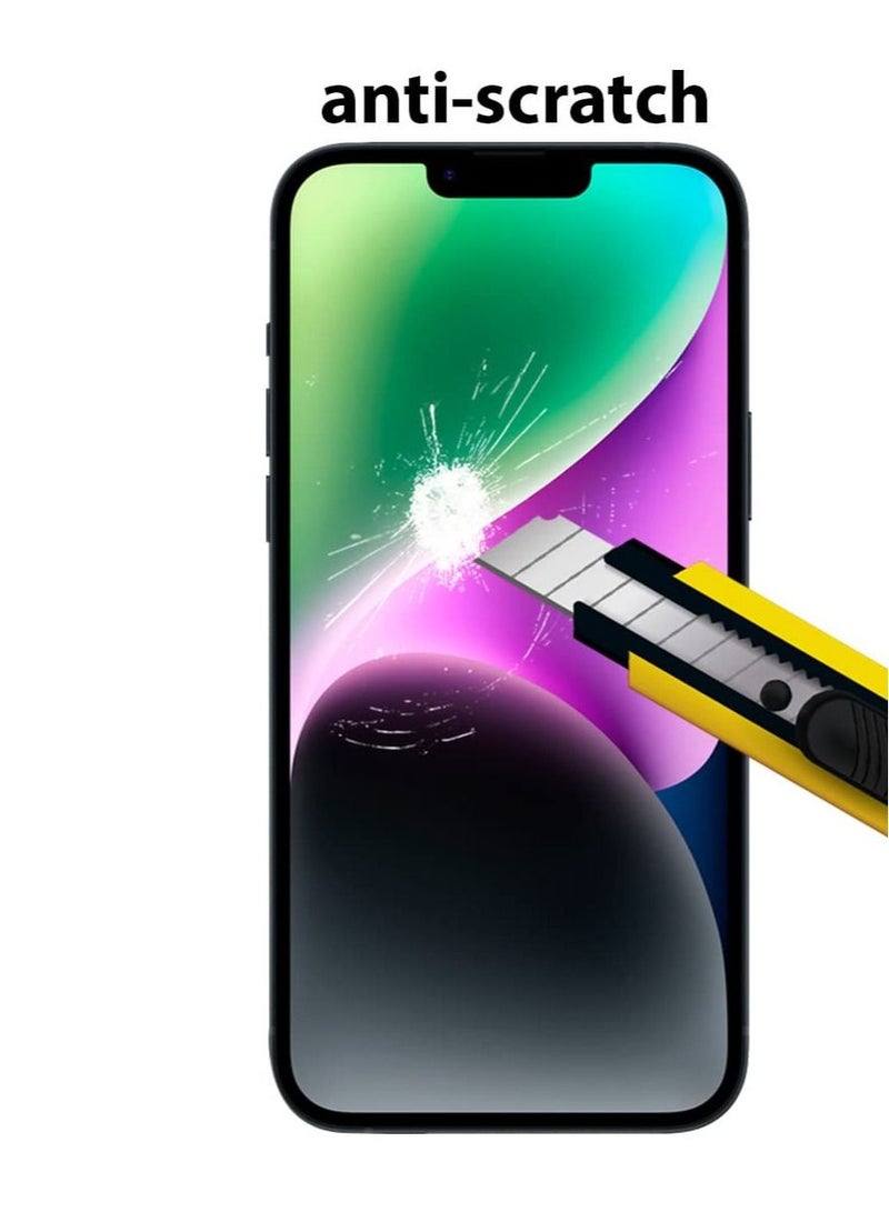 BORTONY Tempered Glass Screen Protector 14/13/13 Pro Film Full Coverage Edge to Edge Case Friendly 9D Screen Protector For Apple iPhone 14/13/13 Pro 6.1'' Clear/BLACK - Image 5