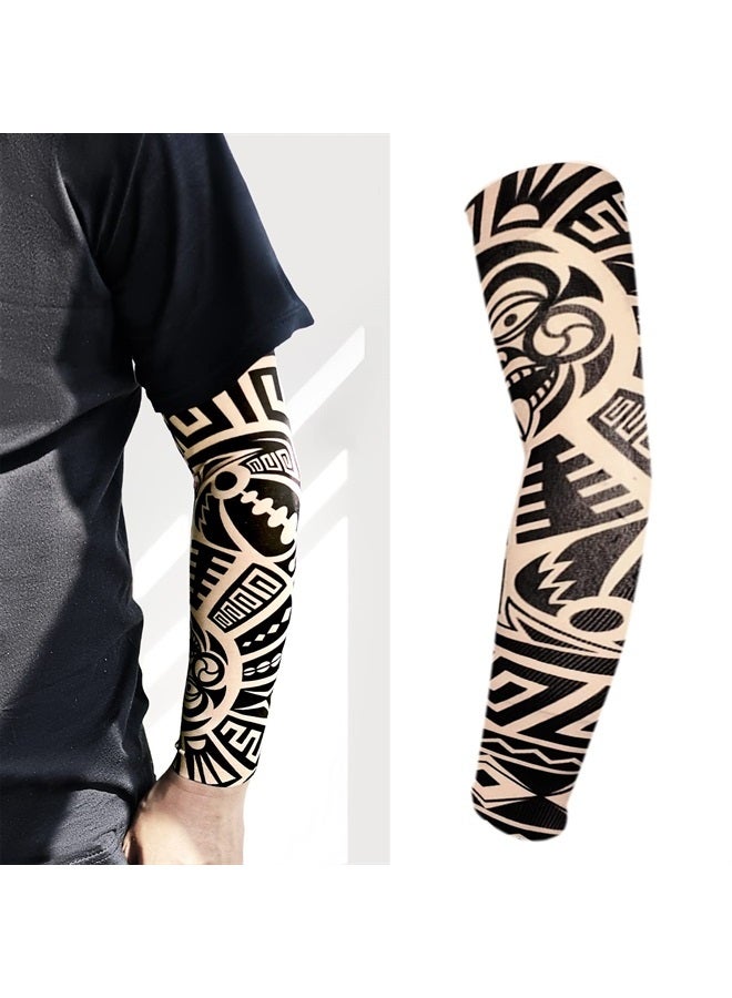 Aresvns Extended Version Tattoo Sleeves for Bicker,Slip On Tattoo Sleeves 10PCS Arm Sleeves Kit Halloween Tattoo Sleeves Cover for Stretchable Cosplay Christmas Gift - Image 5