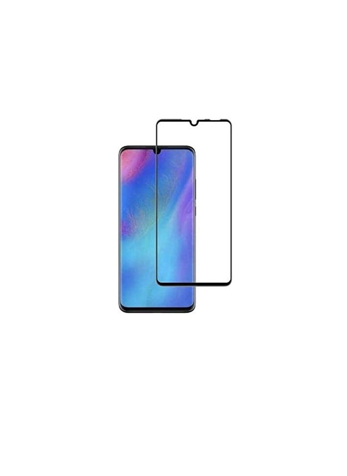 erorex - 5D Tempered Glass Screen Protector Compatible with Huawei P30 Lite Full Coverage Edge to Edge Protection Anti Scratch High Transparency Bubble Free Installation Black - Image 1