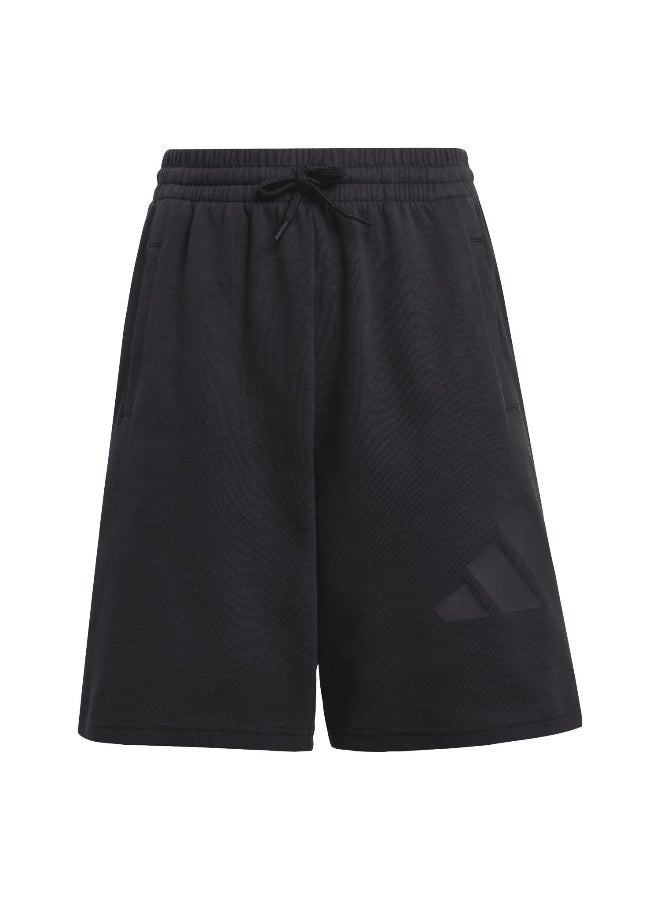 اديداس جيه اف اي لوجو شورت تدريب أسود للأطفال 7-8 سنوات - Image 1