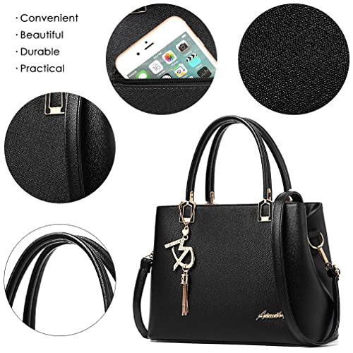 ToLFE Womens Purses and Handbags Shoulder Bags Ladies Designer Top Handle Satchel Tote Bag (Blue) - Image 5