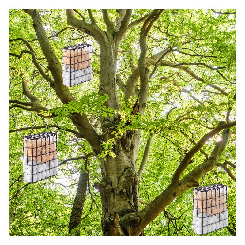 WANGDEFA Bird Nesting Material Set Globe Humming Bird Nesters Hanging Bird House for Outdoor Wild Bird Nesting Station Cozy Resting Place, black (z33) - Image 5