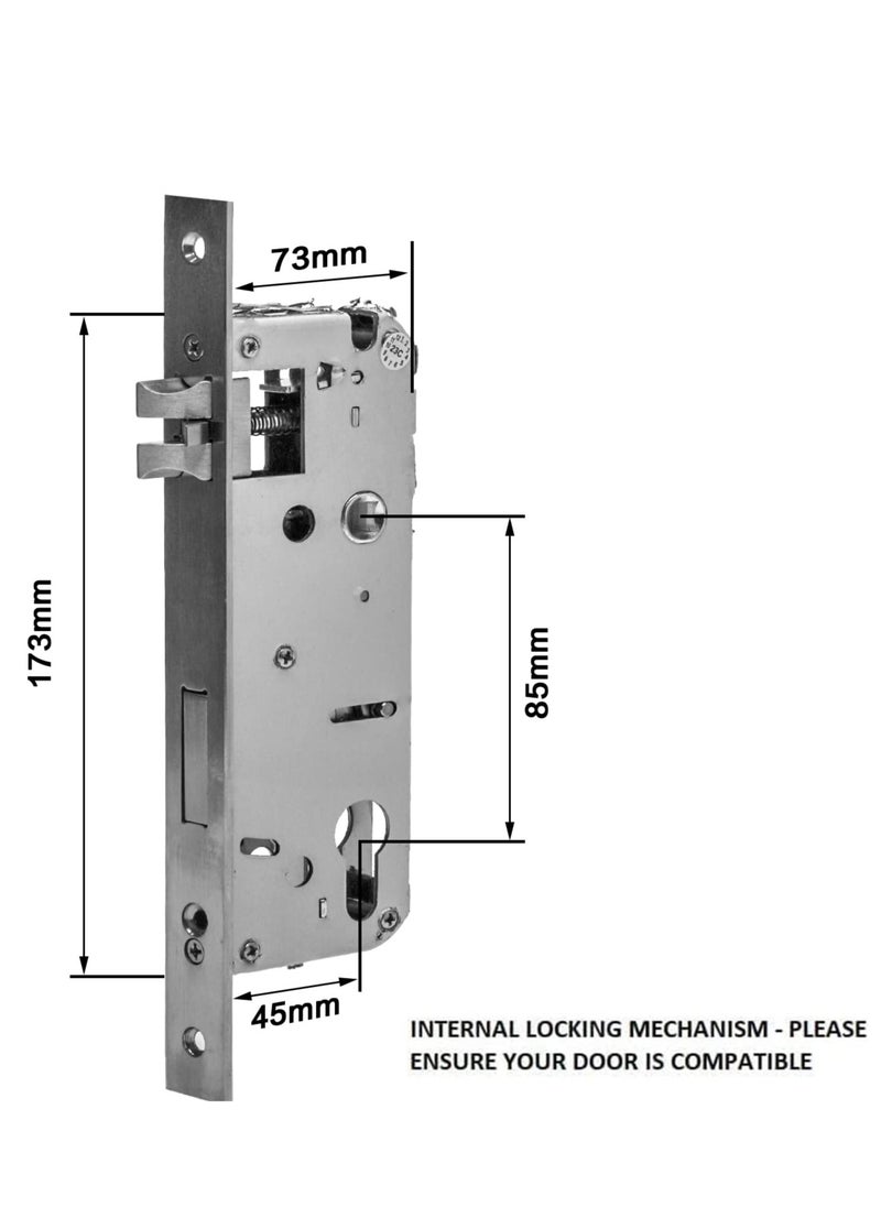 Generic - Electronic Fingerprint Door Lock, Unlock with Fingerprint, Code, Card,Key.Unlock Smart Digital Handle Lock for Tuya. (4585 Mortise) - Image 1