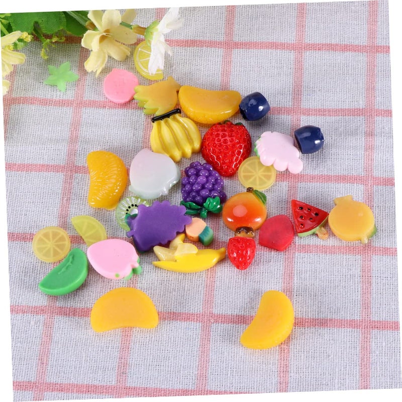 30 Pcs Mixed Fruit Resin Charms For DIY Jewelry Making And Craft Decorations - Image 3