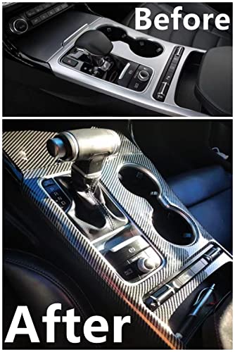 JUIVEEL for Kia Stinger Accessories Center Console Gear Shift Panel Cover Interior Decor Trim Compatible with Kia Stinger 20172024 AccessoriesCarbon Fiber Black Style - Image 3