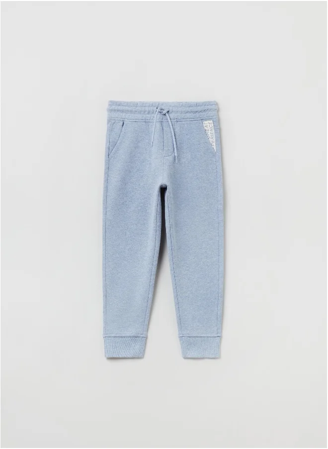 Ovs Ovs Boys Fleece Joggers With Drawstring And Print