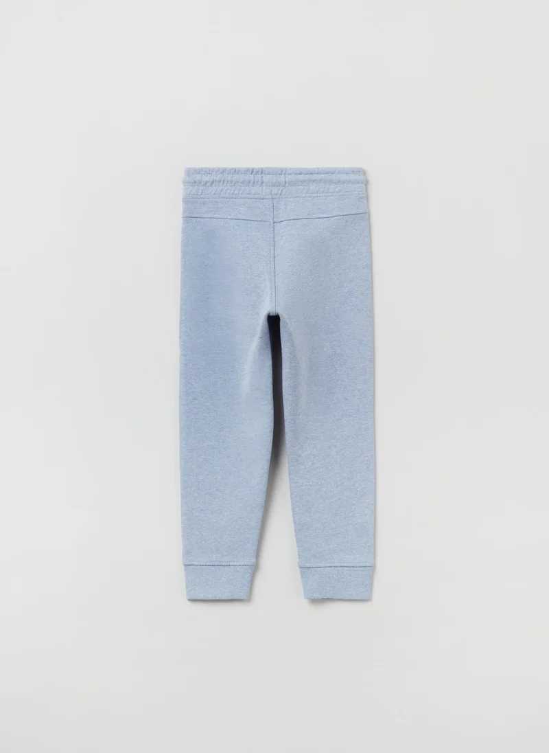 Ovs Ovs Boys Fleece Joggers With Drawstring And Print