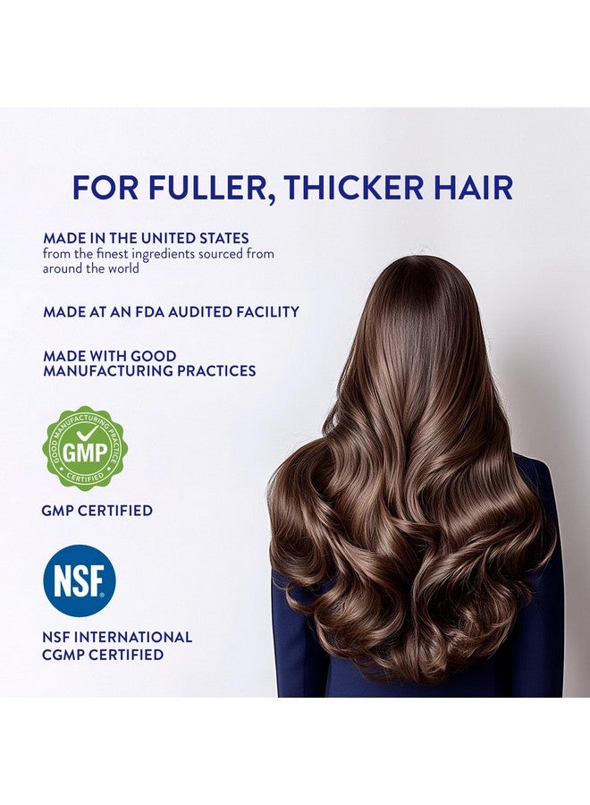 روتين  والنص مكمل غذائي متقدم لنمو الشعر من روتين ويلنس - فيتامينات لنمو شعر أكثر كثافة وامتلاءً وحجمًا، نباتي وخالي من الغلوتين، مثالي للنساء والرجال الذين يعانون من ترقق الشعر - زجاجة واحدة، إمداد لمدة 30 يومًا - Image 4