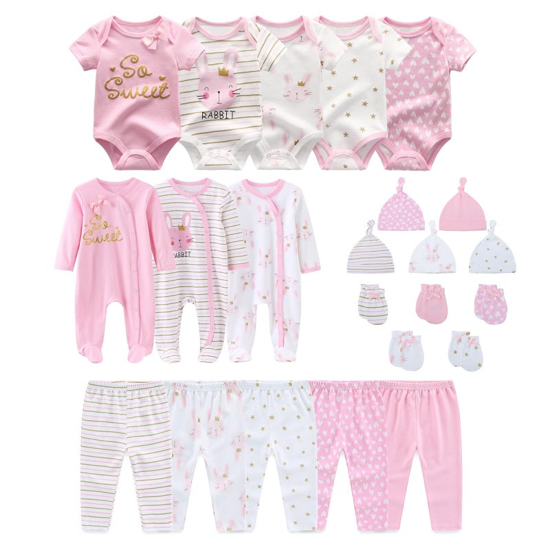 JELYLOVE Unisex Baby Boy Girl Clohtes Pants Sets 23 pack Cotton Casual New born Clothing Comfort Infant Birthday Outfit - Image 1