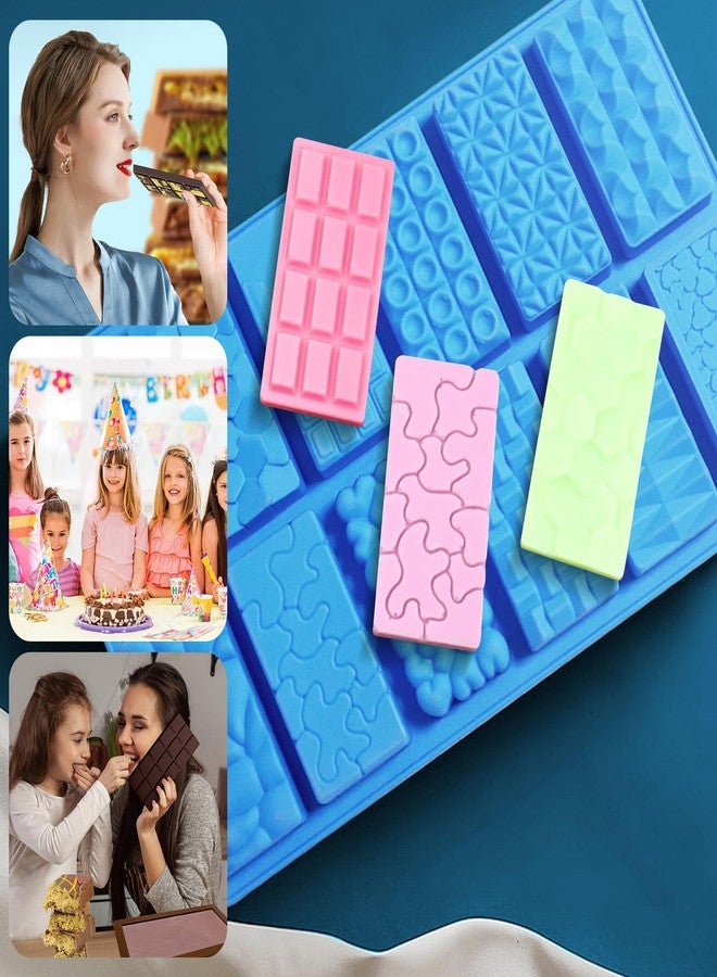 Sidosir 2025New 1inch Deep Small Chocolate Bar Mold for Mini Dubai, 2Pcs Candy Silicone Molds for Dubai Pistachio - Image 3