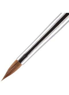 Pana Kolinsky 3D Acrylic Nail Brushes With Liquid Glitter Handle For Professional Acrylic Powder Liquid Manicure Pedicure (Silver Color Size 5)  - Image 3