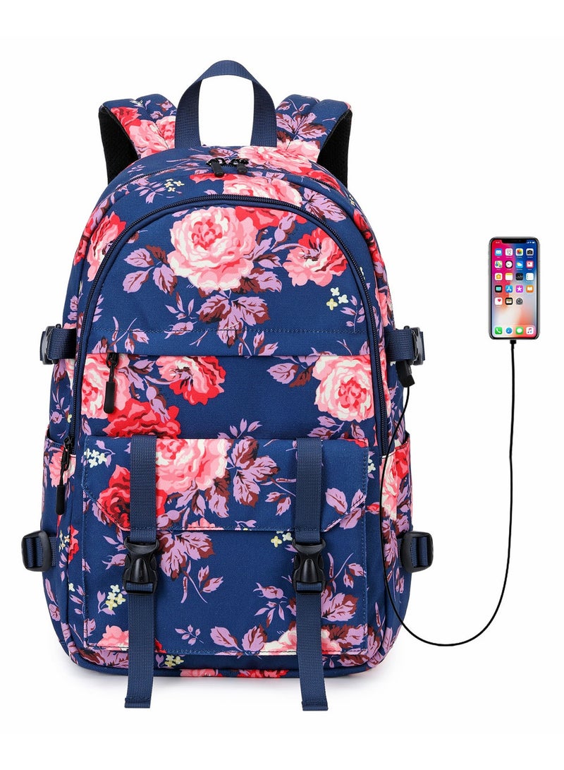 SKT Shiketro New Korean Oxford Cloth Travel Bag Outdoor Printed Waterproof Backpack  - Image 1
