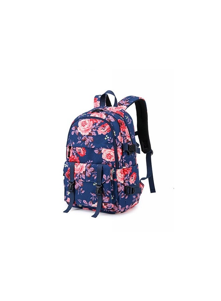 SKT Shiketro New Korean Oxford Cloth Travel Bag Outdoor Printed Waterproof Backpack  - Image 2