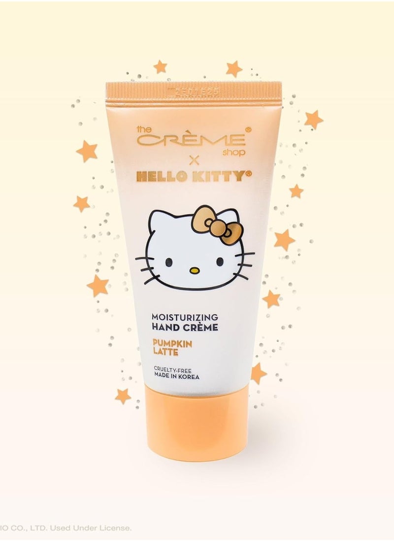 The Creme Shop The Creme Shop x Hello Kitty Pocket Portable Soothing Advanced Luxuriously Hand Creams Shea Butter Vitamin E - Superior Hydration and Repair for Dry Skin Cute Scented - Pumpkin Latte  - Image 1