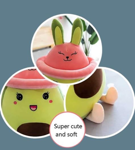 Storescent Soft Toys for Kids - Stuffed Animal Plush Toy for Boys & Girls | Doll Plushie Toy - Avocado with Cap 35 Cm - Image 5