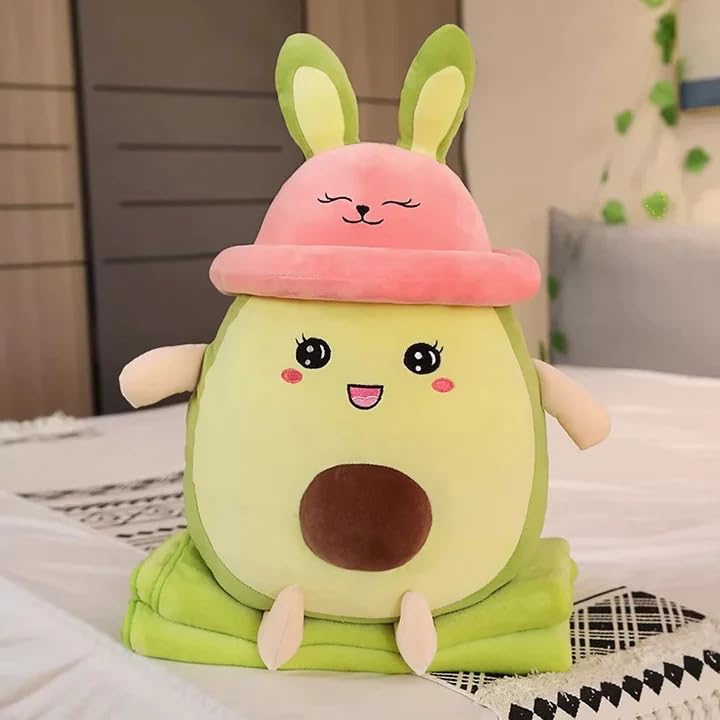 Storescent Soft Toys for Kids - Stuffed Animal Plush Toy for Boys & Girls | Doll Plushie Toy - Avocado with Cap 35 Cm - Image 1