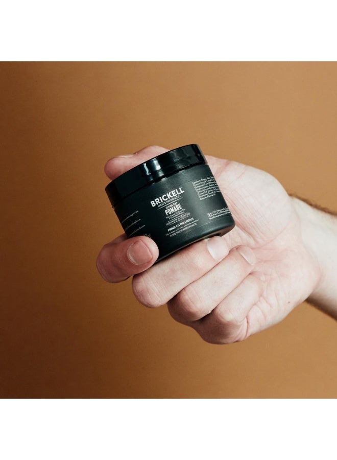 Brickell Men's Products Pomada de arcilla para peinar el cabello, natural y orgánica con fuerte sujeción y acabado mate, producto para peinados modernos, 2 onzas, perfumada - Image 4
