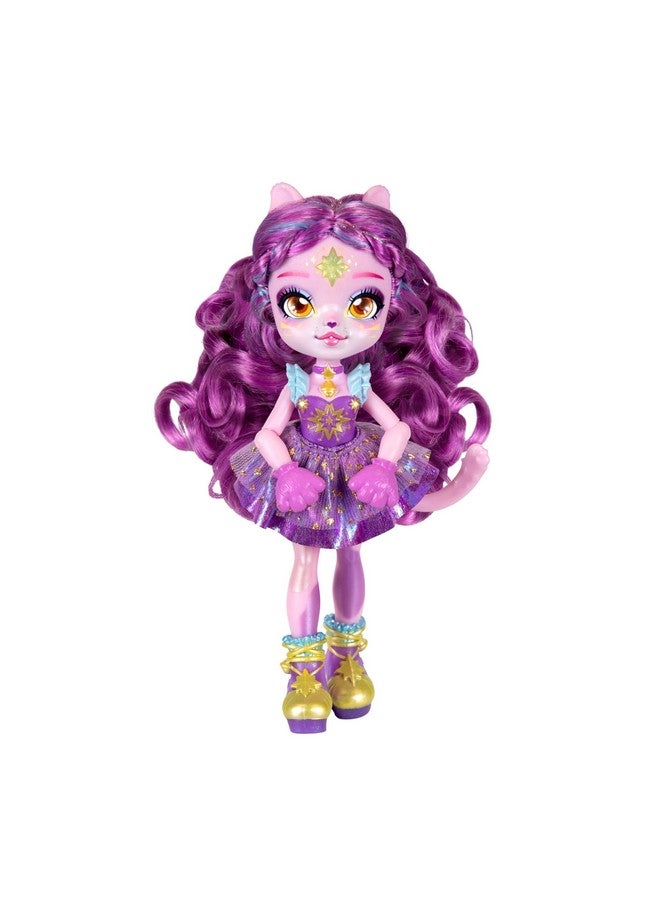 ماجيك ميكس سلسلة Pixlings Shimmerverse، ابتكر واخلط جرعة سحرية لتكشف بطريقة سحرية عن Catlyn The Cat، شاهد كيف تظهر دمية Pixling الأنيقة الجميلة مقاس 6.5 بوصة من Shimmerverse داخل زجاجة الجرعة - Image 3