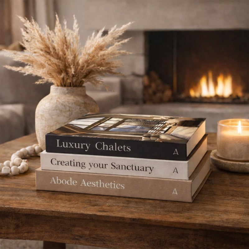 Array & Arrow Decorative Book Set of 3 for Home Decor | Hardcovered Book Set for Home Decor | Coffee Table DÃ©cor | Fake Books for Decoration | Faux Books for Decoration (Small - Blank Pages) - Image 2
