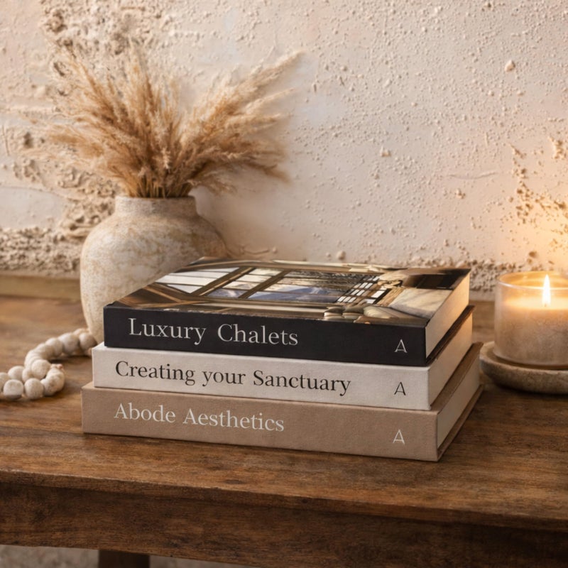 Array & Arrow Decorative Book Set of 3 for Home Decor | Hardcovered Book Set for Home Decor | Coffee Table DÃ©cor | Fake Books for Decoration | Faux Books for Decoration (Small - Blank Pages) - Image 1