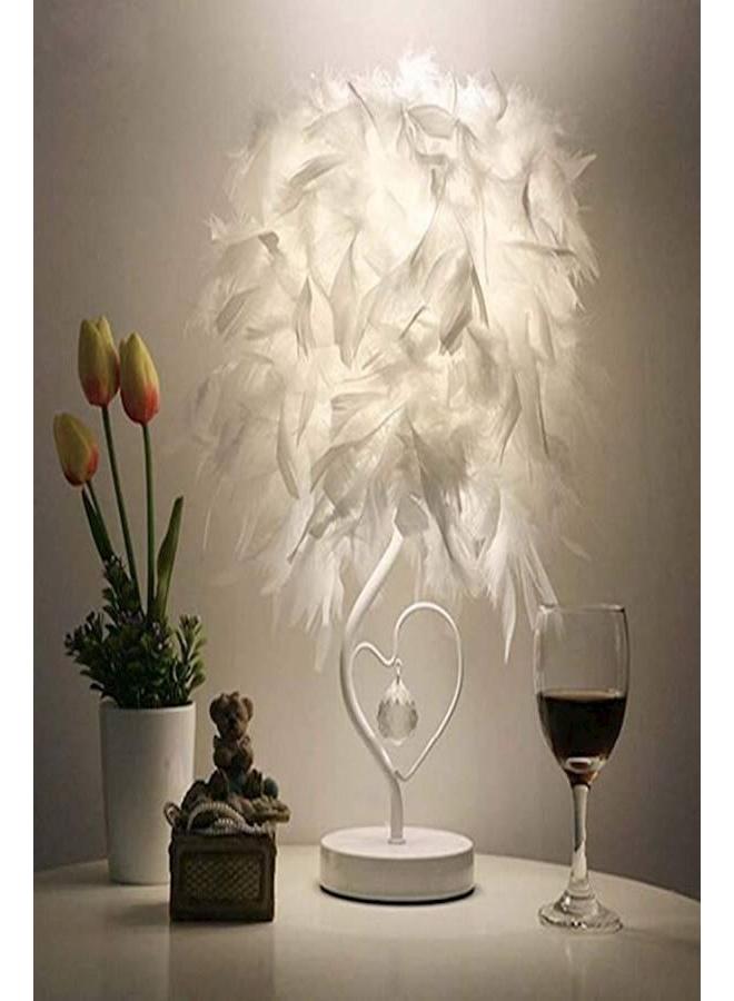 Feather Table Lamp White - Image 3