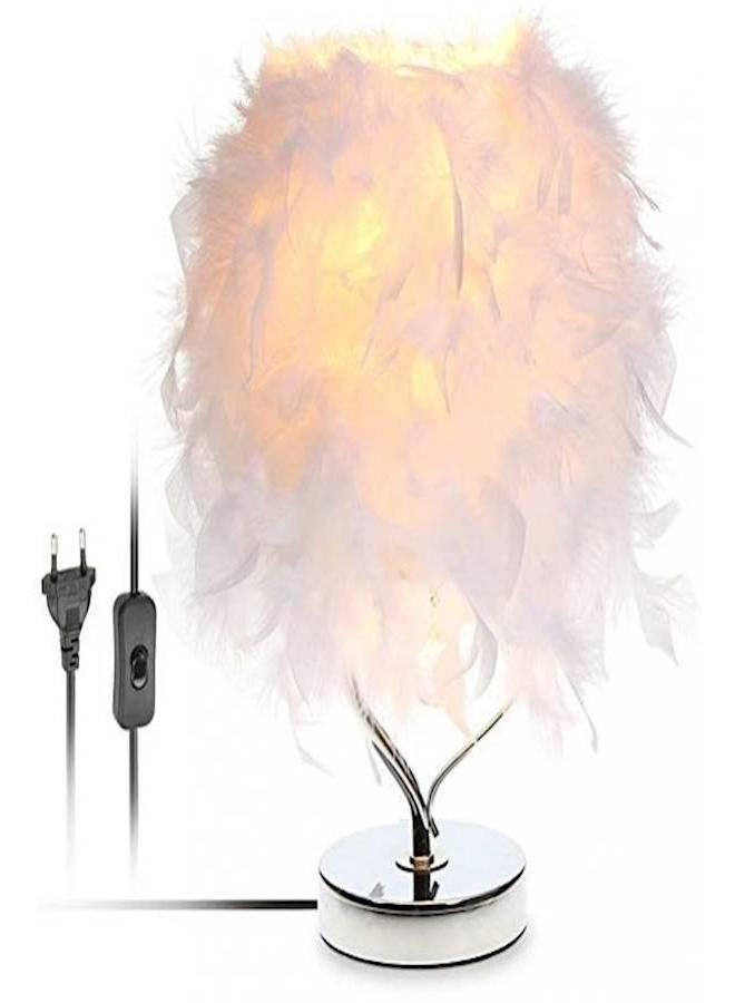 Feather Table Lamp White - Image 1