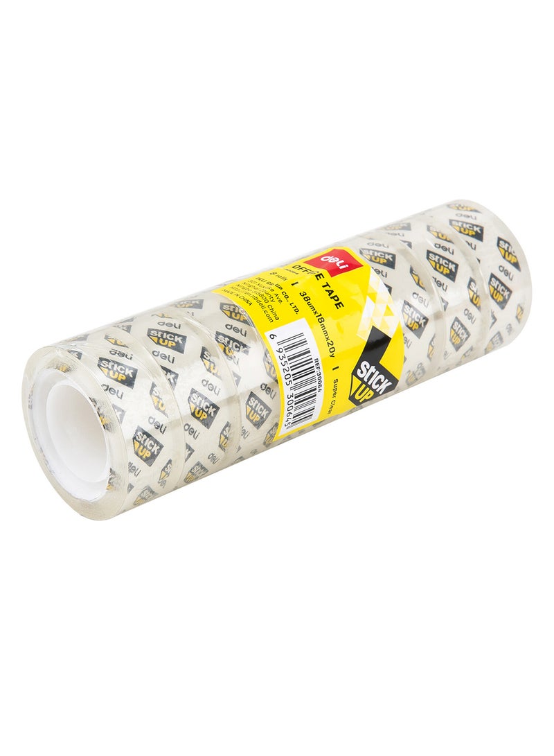 Deli Office Tape 18mm , Transparent Super Clear Tape , Non-Toxic Adhesive , for Decorating , DIY Crafts , School Stationery - Image 2