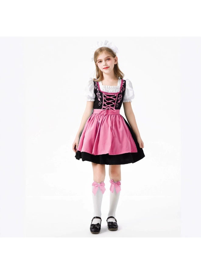general German children's clothing, princess dress clothing for girls, children's beer festival clothing, traditional clothing for girls, clothing for girls aged 2 to 12 - Image 1