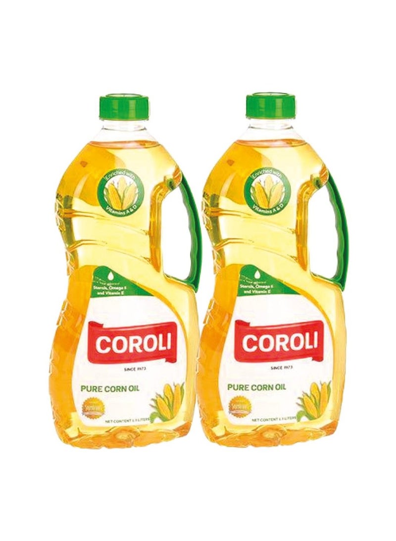 Coroli Corn Oil Twin Pack 2 x 1.5L - Image 1
