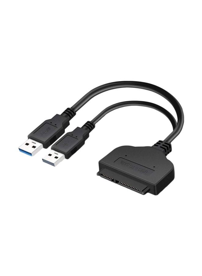 SATA To USB 3.0 Hard Drive Adapter Cable Black - Image 1