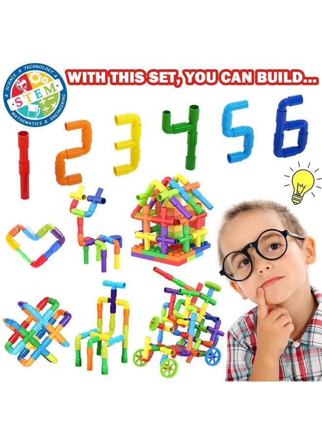 EP EXERCISE N PLAY EP EXERCISE N PLAY 250PCS Toy Building Set for Kids Ages 3 4 5 | STEM Learning | Durable Plastic Blocks | Interactive Educational Toy for Toddlers Boys Girls  - Image 3