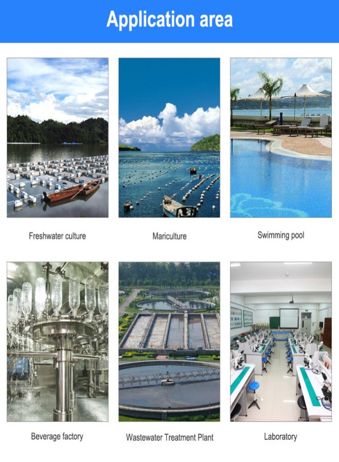 سمارت سنسور جهاز استشعار ذكي رقمي لقياس الأكسجين المذاب، جهاز قياس الأكسجين المذاب، جهاز محمول لقياس جودة المياه، جهاز تحليل الأكسجين المذاب - Image 5