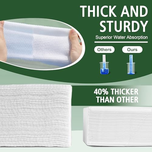 KeeiZoes Disposable Face Towels 300 Count Biodegradable Ultra Soft Thick Facial Towels for Sensitive Skin LintFree Makeup Remover Dry Wipes MultiPurpose Cleansing Towelettes for Face Wipes Skincare - Image 3