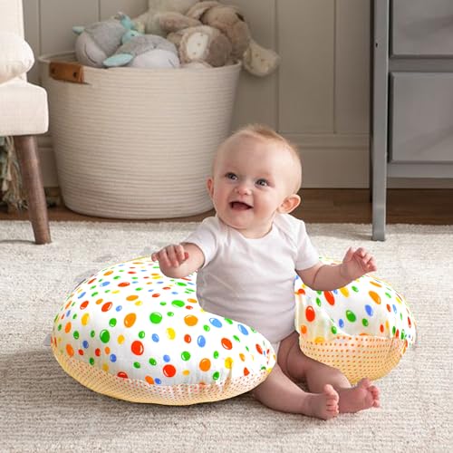 VParents Multipurpose Baby Feeding Nursing Cum Maternity Pillow for New Born Cotton, Recommended for Maternity, Nursing, Medical Bluebell (Green) 110254 - Image 2