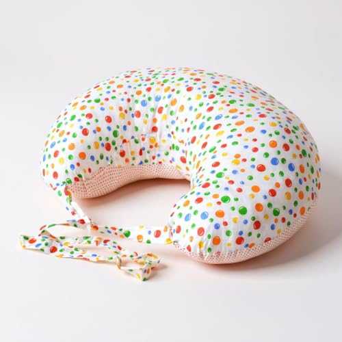 VParents Multipurpose Baby Feeding Nursing Cum Maternity Pillow for New Born Cotton, Recommended for Maternity, Nursing, Medical Bluebell (Green) 110254 - Image 1