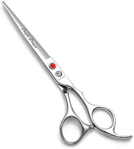 Purple Dragon 5"/5.5"/6"/6.5"/7"/7.5"/8"/9"/10" Sharp Edge Hair Cutting Shears Pet/Puppy/Cat Grooming Scissors with Bag - Perfect for Barber or Dog Groomer - Image 5