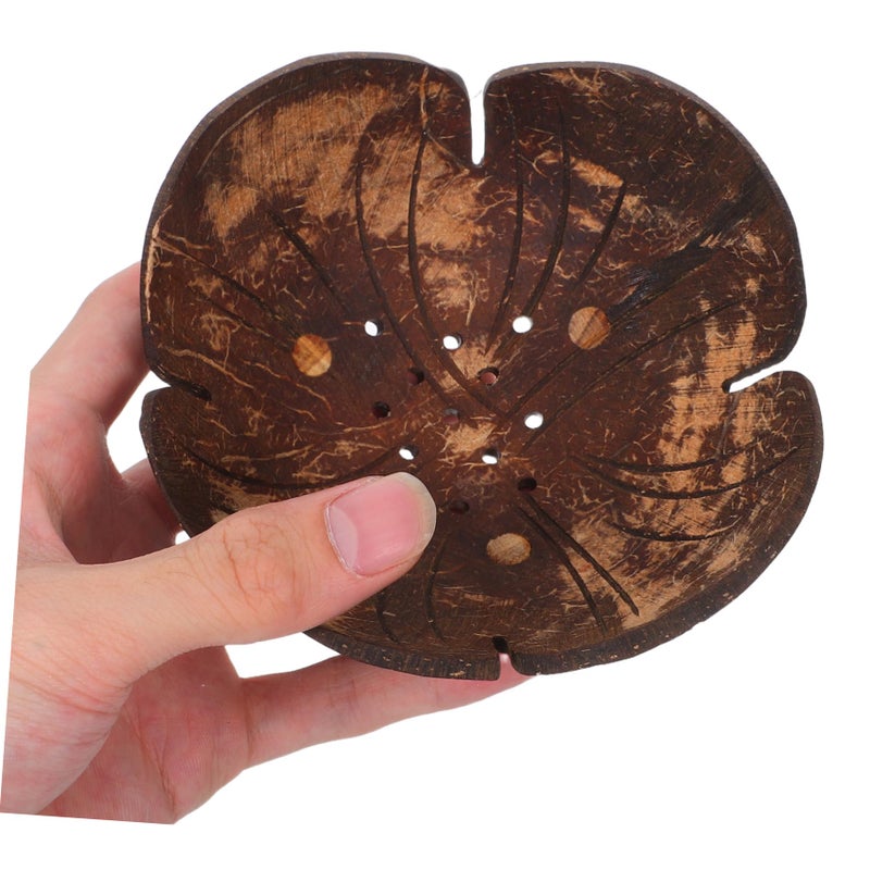 Coconut Shell Bowls with Drain Design Set of 2 Lightweight Decorative Storage for Home Party - Image 5