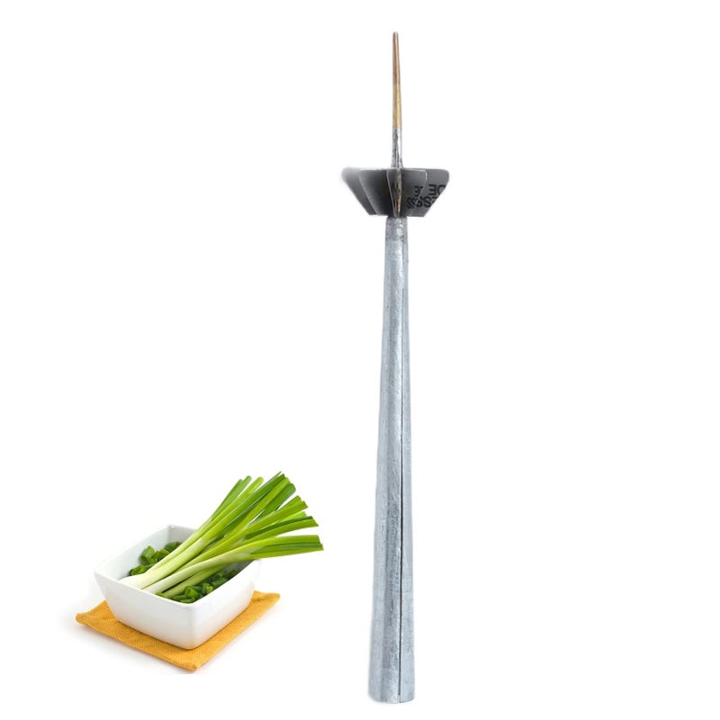 Stainless Steel Onion Cutter For Onions Leeks Zucchini With Sturdy Grip - Image 2