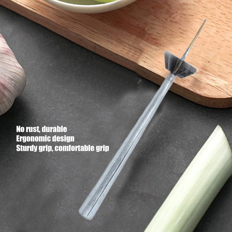 Stainless Steel Onion Cutter For Onions Leeks Zucchini With Sturdy Grip - Image 3