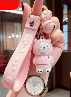 Y&D Cute Keychain, PVC Lanyard Pendant Bear Keyring, Cartoon Doll Accessories Silicone Key Collector, Keychains, Bags, Car for Women and Men  - Image 2