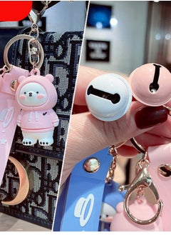 Y&D Cute Keychain, PVC Lanyard Pendant Bear Keyring, Cartoon Doll Accessories Silicone Key Collector, Keychains, Bags, Car for Women and Men  - Image 5