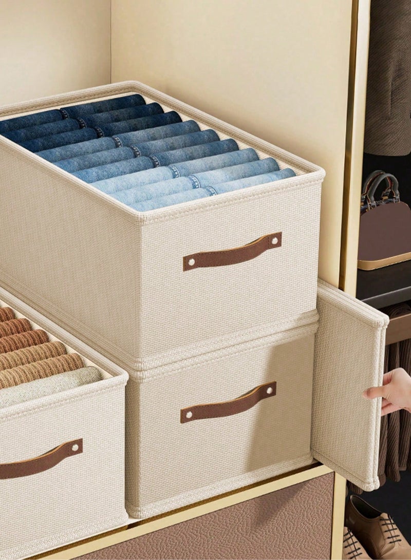 1pc Versatile Foldable Storage Box For Clothes, Jeans, Underwear & Socks - Non-Woven Fabric Organizer ﻿  - Image 4