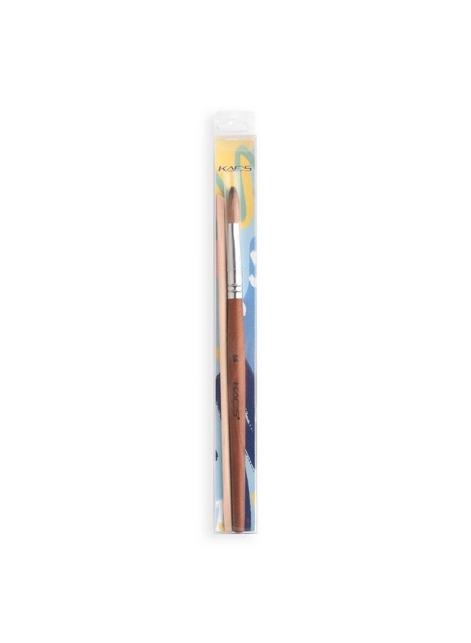 KADS 8# Pure Kolinsky Hair Bristles Acrylic Nail Brush Oval Crimped Shaped Redwood Handle Professional Salon Quality (8#) - Image 3